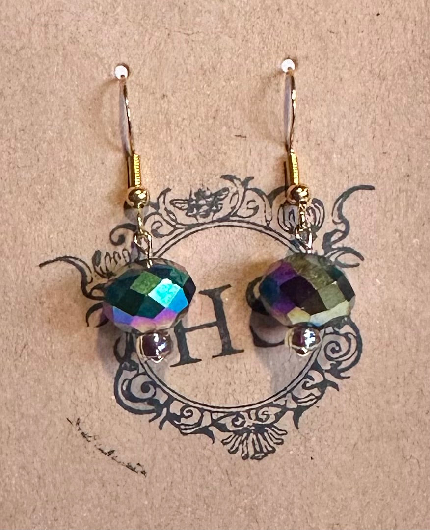 Rainbow & Gold Earrings