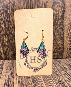 Blue/Purple Wing Earrings